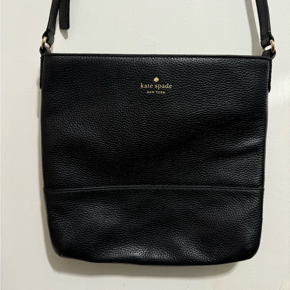 Kate Spade New York Crossbody Black Leather Bag
